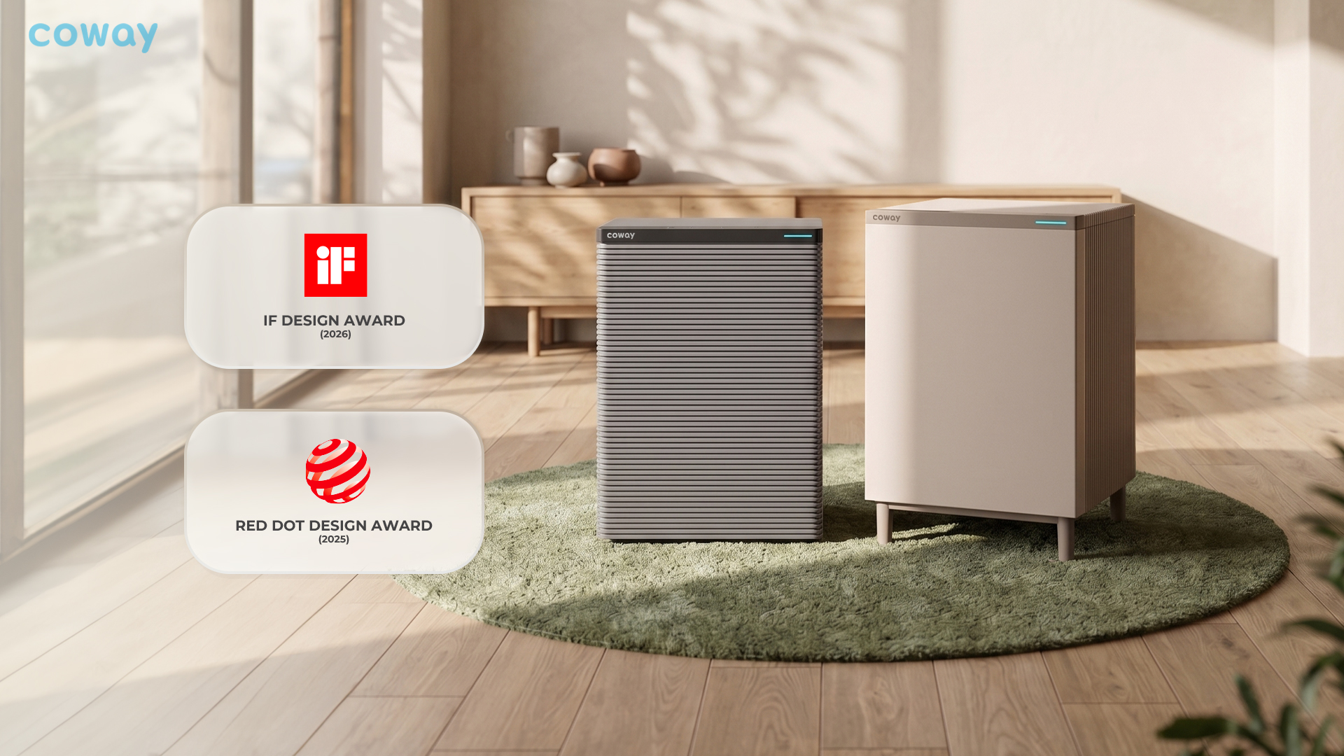 SquareFit, Square Big, dan Inverter Dehumidifier 23L, Coway Raih “Grand Slam” Penghargaan Desain Global 2026