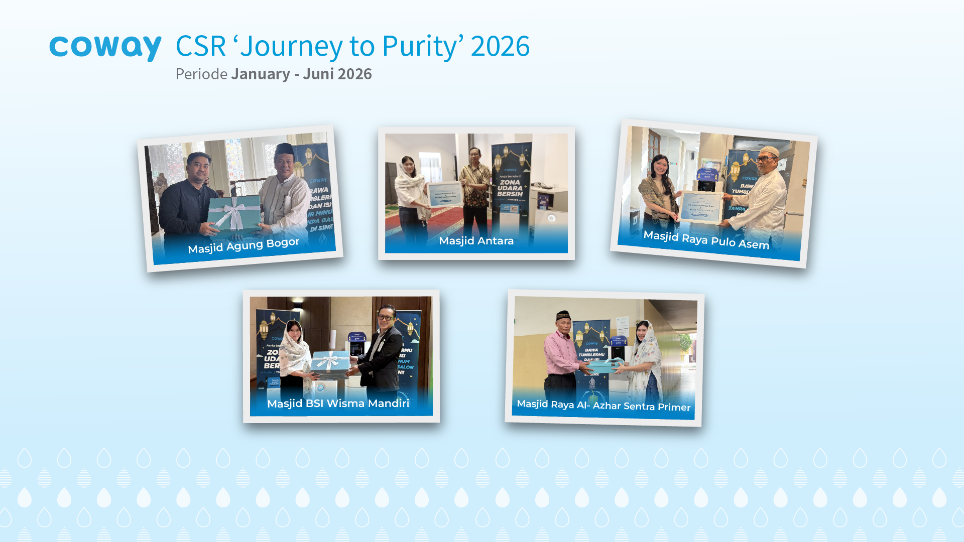 Coway Indonesia Perluas Program "Journey to Purity" ke 5 Lokasi Masjid Sepanjang Semester I 2026